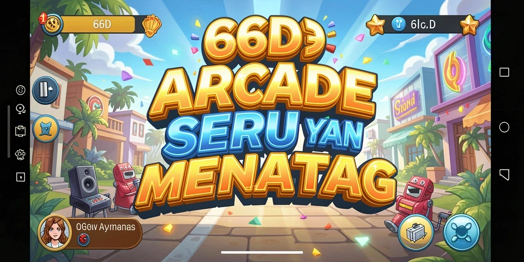 Tampilan gameplay seru dalam 66D dengan level menantang.