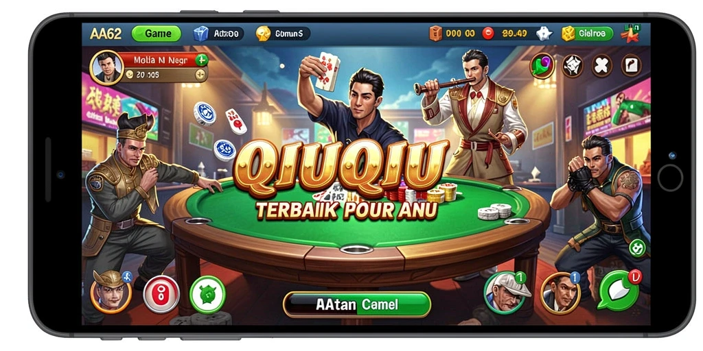 Tampilan gameplay QiuQiu yang menarik di AA62.