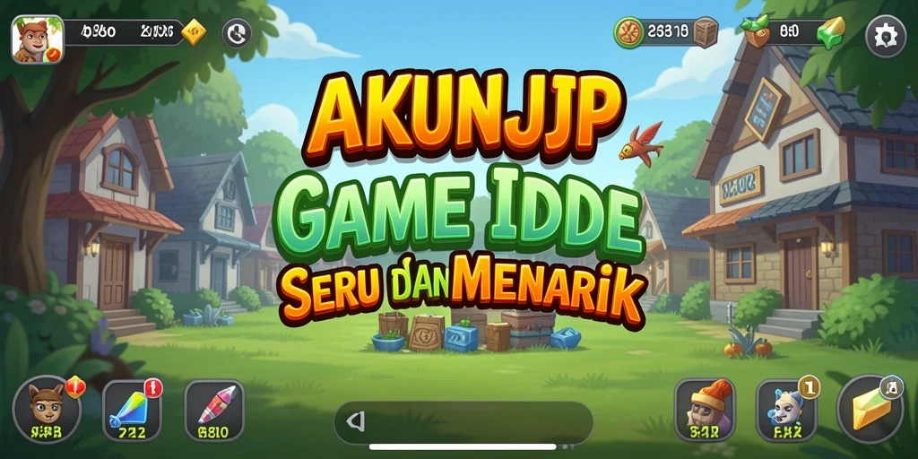 Tangkapan layar utama AKUNJP menampilkan gameplay yang menarik dan interaktif.