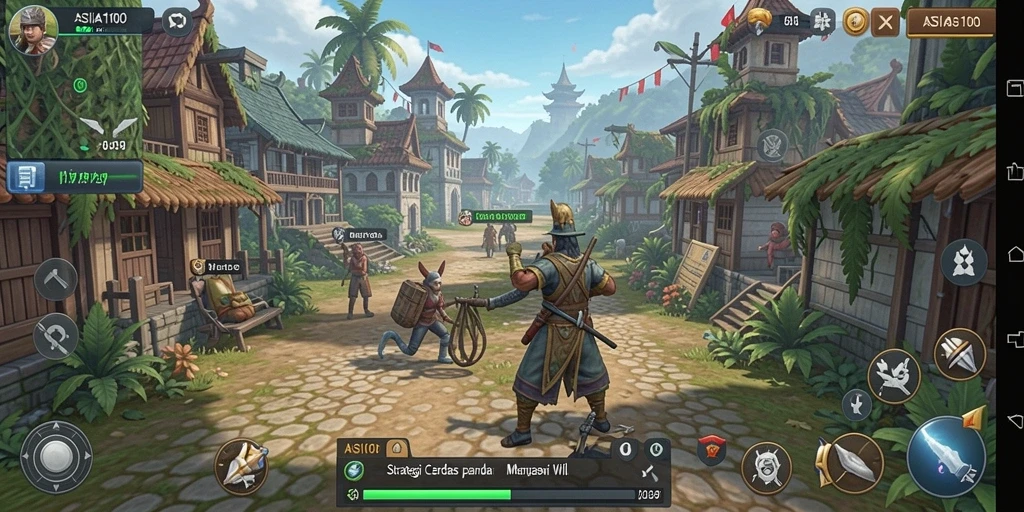 Screenshot game ASIA100 dengan aksi strategi yang mendebarkan.