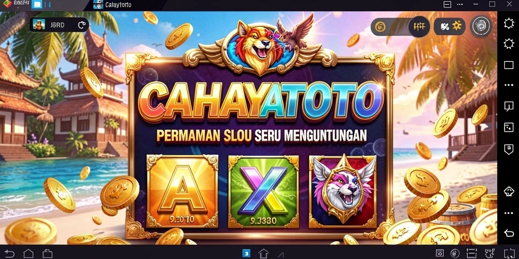 Screenshot gameplay CAHAYATOTO menampilkan grafis slot yang mengesankan.