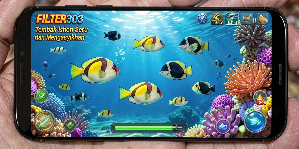 Gameplay seru menembak ikan dengan grafis yang menawan.