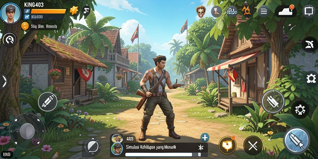 Tampilan gameplay <strong>KING403</strong> yang interaktif dan menyenangkan, menciptakan pengalaman simulasi yang unik.
