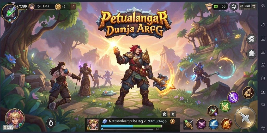 Tampilan gameplay KNO89 menunjukkan aksi mendebarkan dalam dunia fantasi.