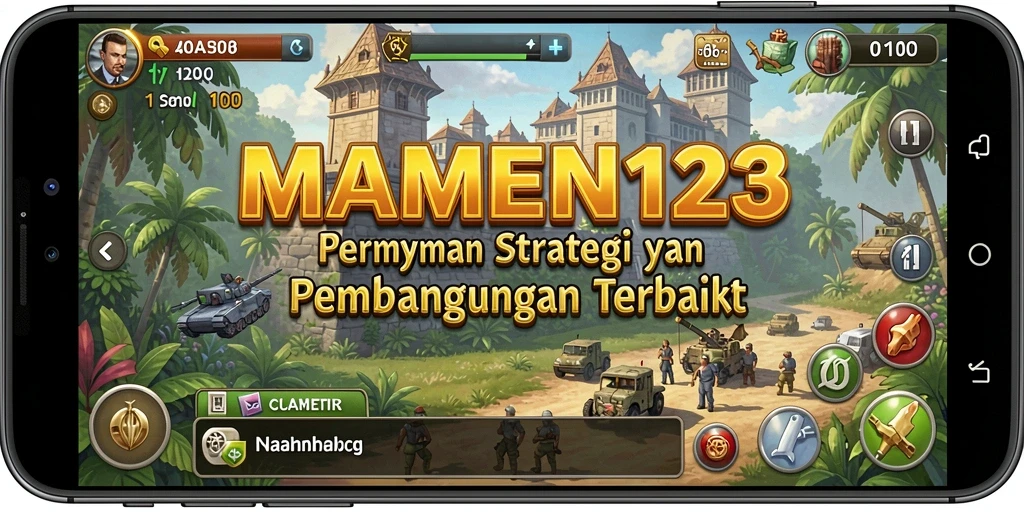 Tampilan gameplay MAMEN123 yang menyenangkan dan mendebarkan.
