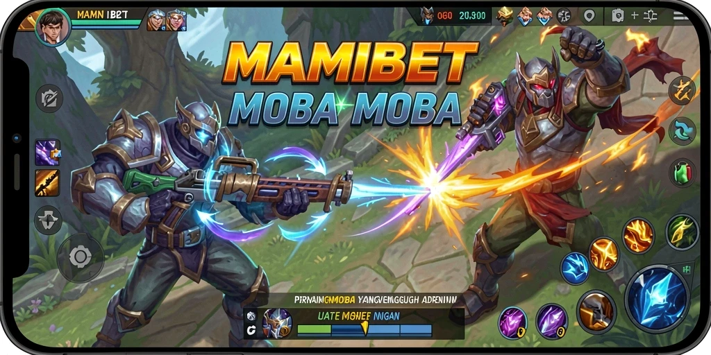 Screenshot gameplay MAMIBET menampilkan aksi pertempuran yang seru.