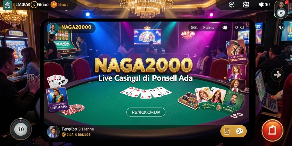 Tampilan menakjubkan dari permainan Live Casino di NAGA2000.