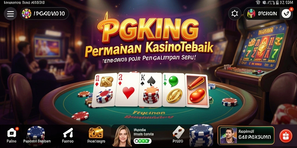 Tampilan gameplay menarik yang menonjolkan suasana Kasino.