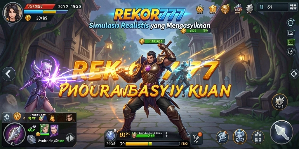 Tampilan gameplay menarik dari REKOR777 dengan elemen simulasi yang mendetail.