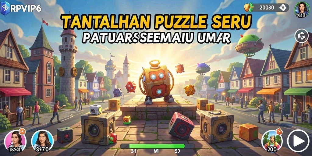 Tampilan gameplay RPVIP6 dengan tantangan Puzzle yang menarik.