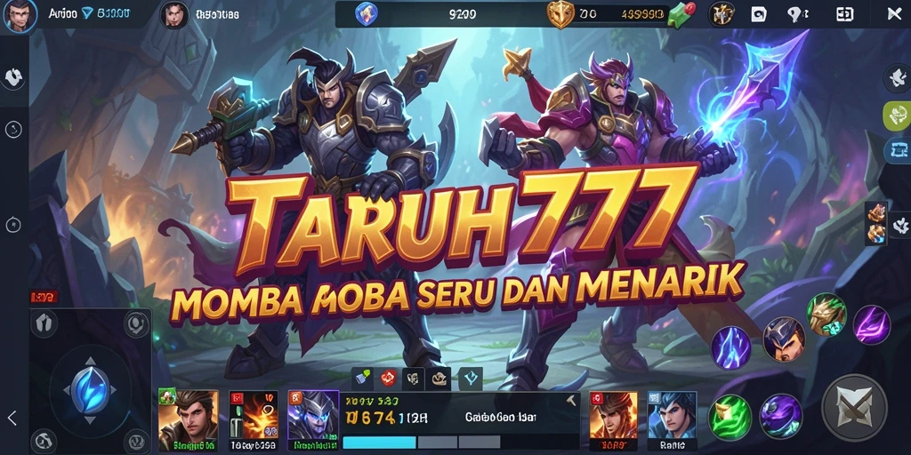 Tangkapan layar gameplay menampilkan aksi pertarungan tim di arena MOBA.