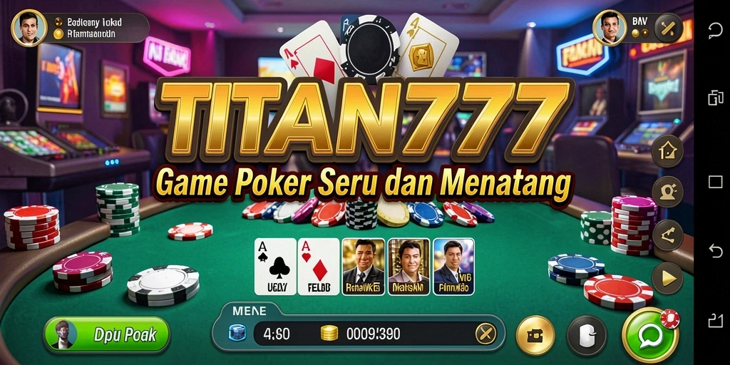 Tampilan gameplay seru di TITAN777 dengan banyak pemain aktif.