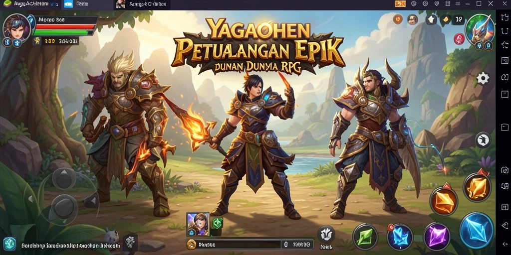 Tampilan gameplay epik YAGAOHEN dengan pertarungan yang mendebarkan.