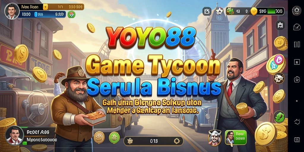 Tampilan gameplay <strong>YOYO88</strong> yang seru dalam mengelola bisnis.