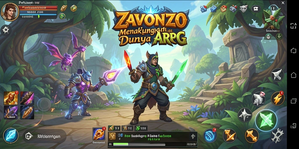 Gameplay seru dengan pertarungan epik di ZAVONZO.